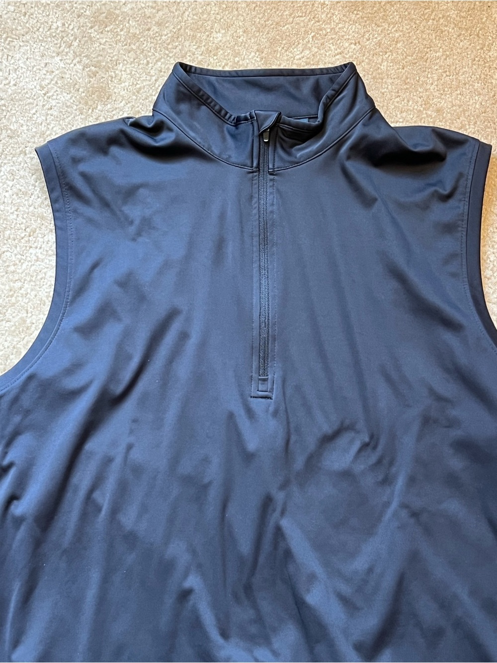 Lot of 2 Walter Hagen Mens Golf Vests Black & Slate Grey Size Large Quarter Zip - Picture 7 of 8